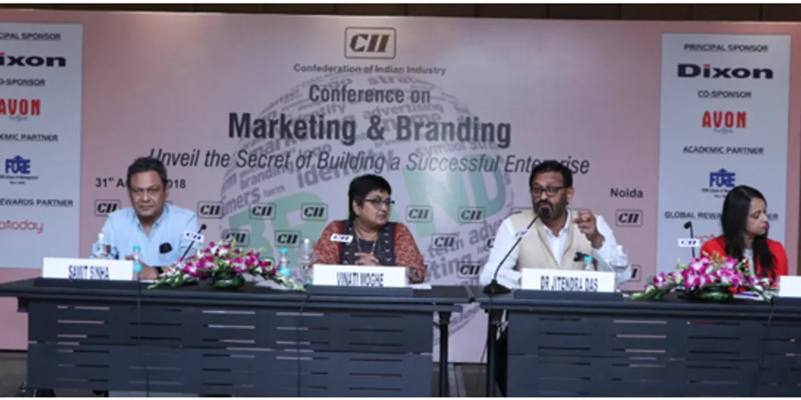 A brand needs to tell a story - Dr. Jitendra K. Das, at CII conference.